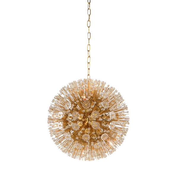 White and Gold 10-Light  Lolita Chandelier, image 1