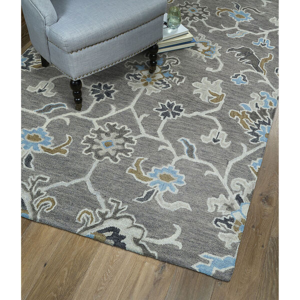 Helena Grey Hand-Tufted 2Ft. 6In x 12Ft. Runner Rug, image 3