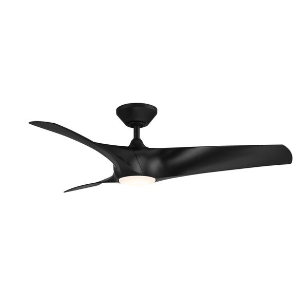 Zephyr Matte Black 52-Inch ADA LED Ceiling Fan, image 1
