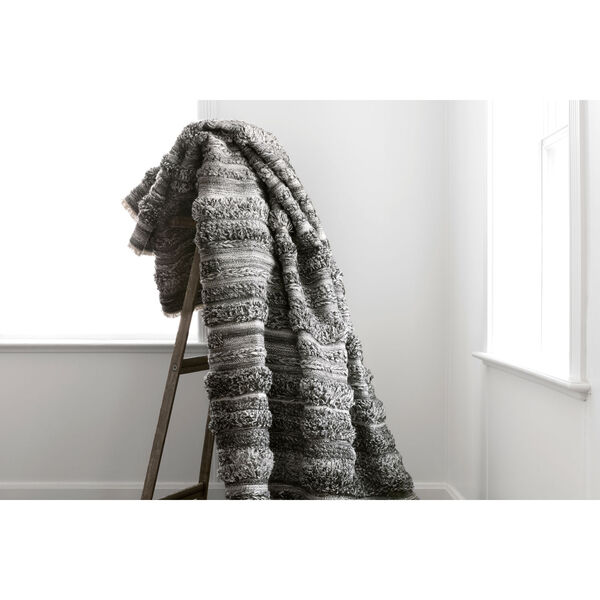 Crafted by Loloi Rodeo Charcoal Rectangle: 5 Ft. 6 In. x 8 Ft. 6 In. Rug, image 5