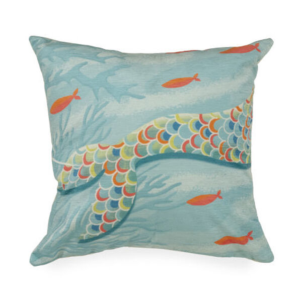 Illusions Ocean Liora Manne Mermaid At Heart Indoor-Outdoor Pillow, image 1