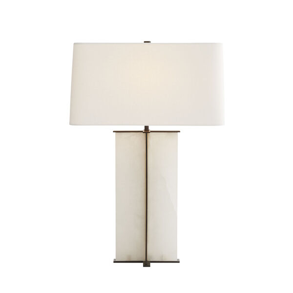 Lyon Bronze and White One-Light Table Lamp, image 2
