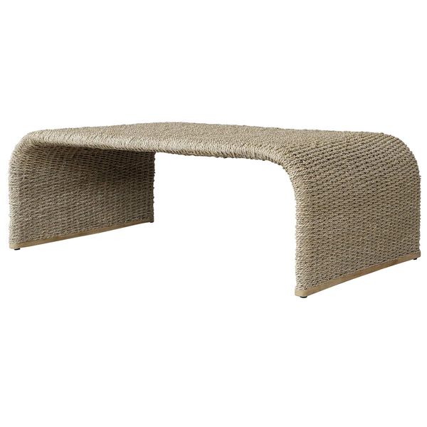 Calabria Natural Woven Seagrass Coffee Table, image 1