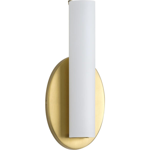 Parallel Satin Brass Five-Inch ADA LED Wall Sconce, image 1