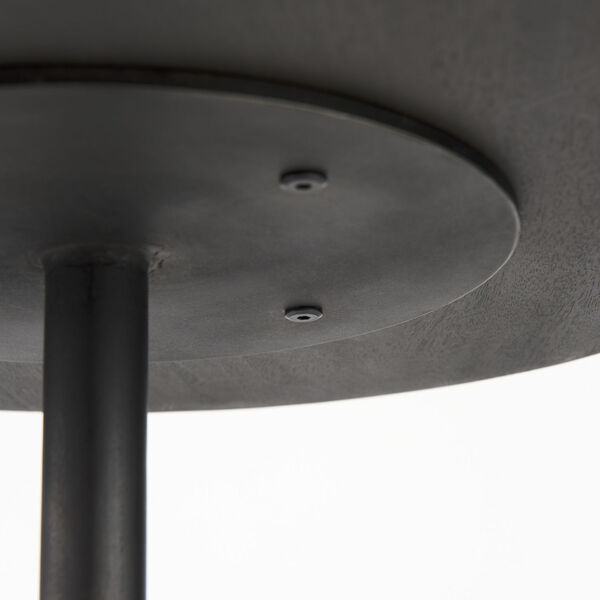 Maxwell Dark Brown and Black Round Side Table, image 6