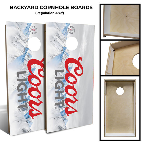 Coors Light Cornhole Board Set with 8 Bags, image 2