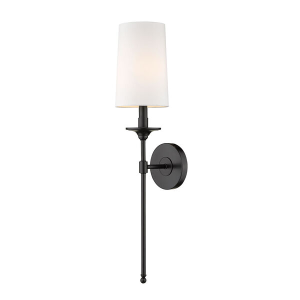 Emily Matte Black One-Light Wall Sconce, image 5