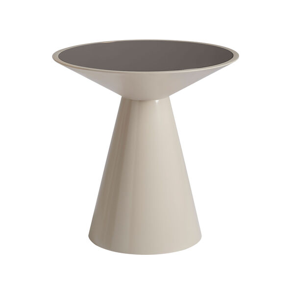 Nina Magon Sand Laquer Round Accent Table, image 2