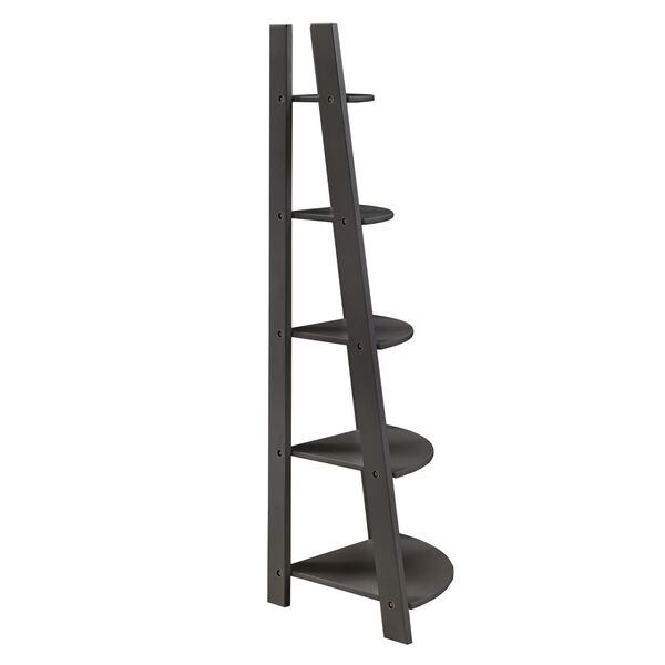 Roark Black Corner Ladder Bookcase, image 3