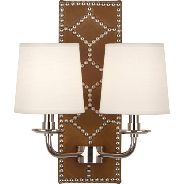 Williamsburg Lightfoot Polished Nickel Two-Light Wall Sconce, image 1