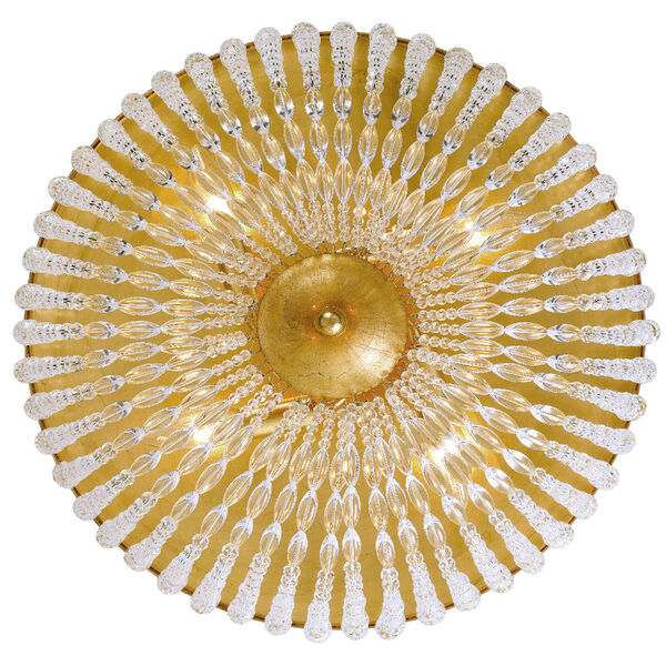Rylee Antique Gold Four-Light Flush Mount, image 2