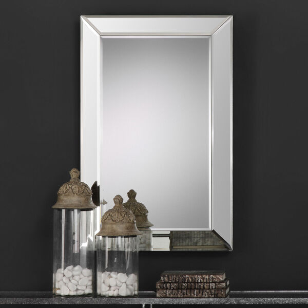 Uptown Rectangular Beveled Mirror, image 1