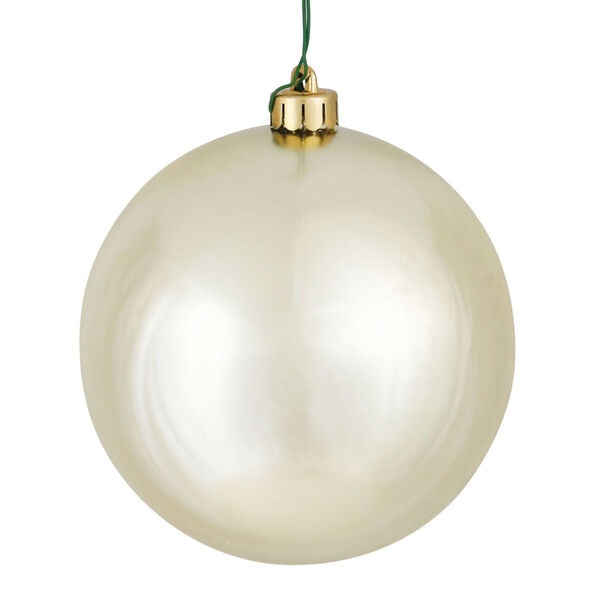 Champagne Shiny Ball Ornament, Set of Twelve, image 1