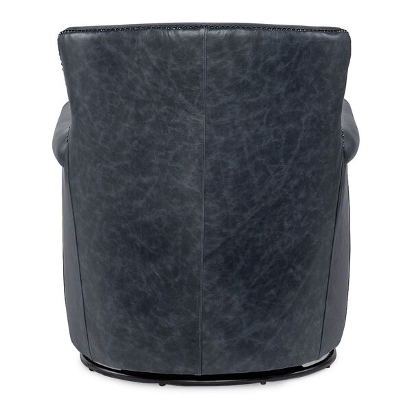 Dark Blue Swivel Club Chair, image 2