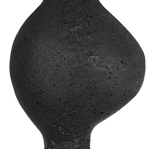 Koa Black Marble Sculpture, Set of 2, image 2