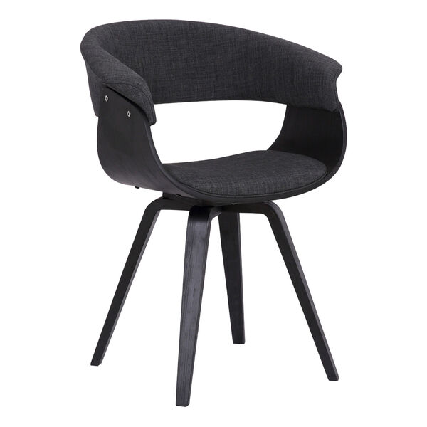 Summer Charcoal with Black Dining Chair, image 1