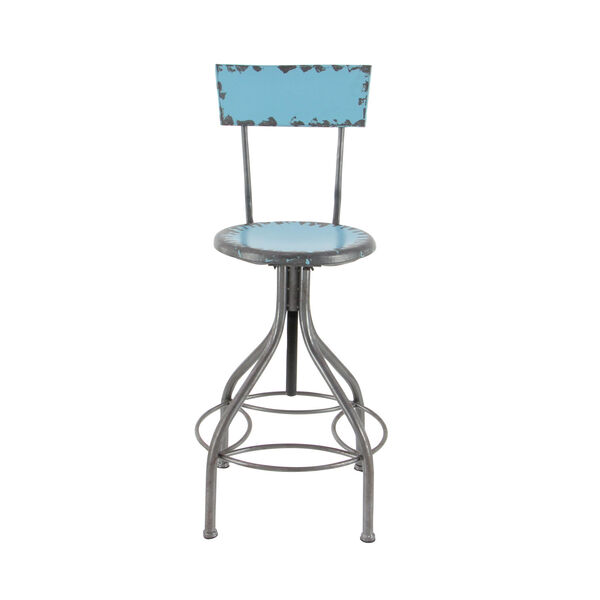 Gray Iron and Metal Bar Chair, image 4