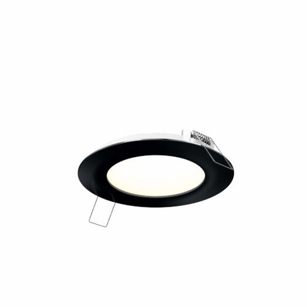 Black Five-Inch Round CCT LED Recessed Panel Light, image 1