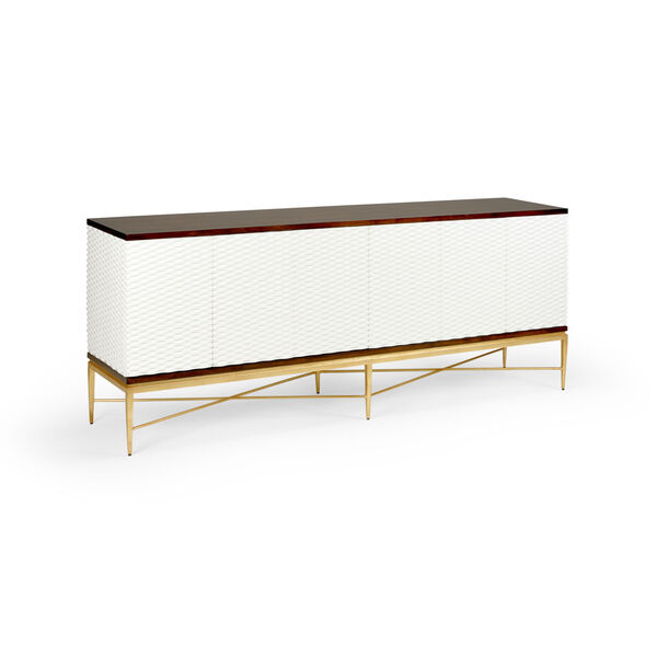 James White and Walnut Sideboard, image 1