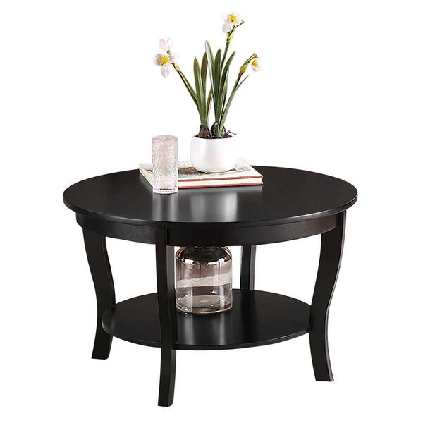 American Heritage Round Coffee Table in Black, image 4