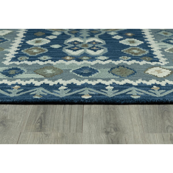 Tangier Blue and Grey Area Rug, image 3