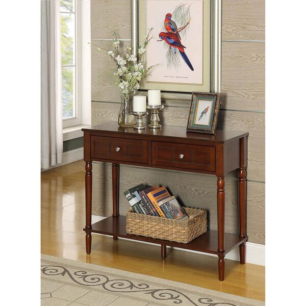 French Country Two Drawer Hall Table, image 5