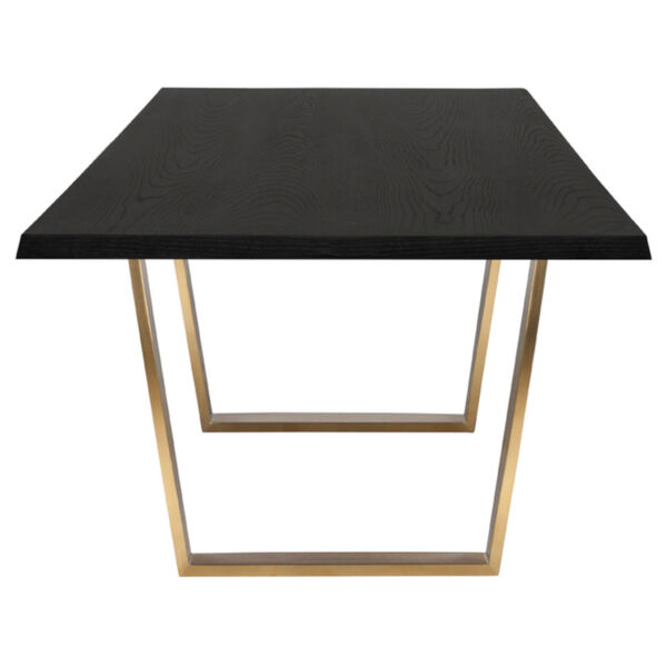 Versailles Onyx and Gold 79-Inch Dining Table, image 3