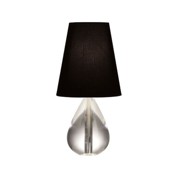 Jonathan Adler Claridge Crystal 12-Inch One-Light Lamp with Black Shade, image 1