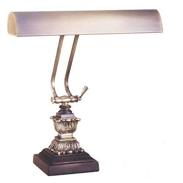 Antique Brass and Cordovan Piano/Desk Lamp, image 1