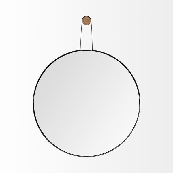 Collie Black Oval Wall Mirror, image 2