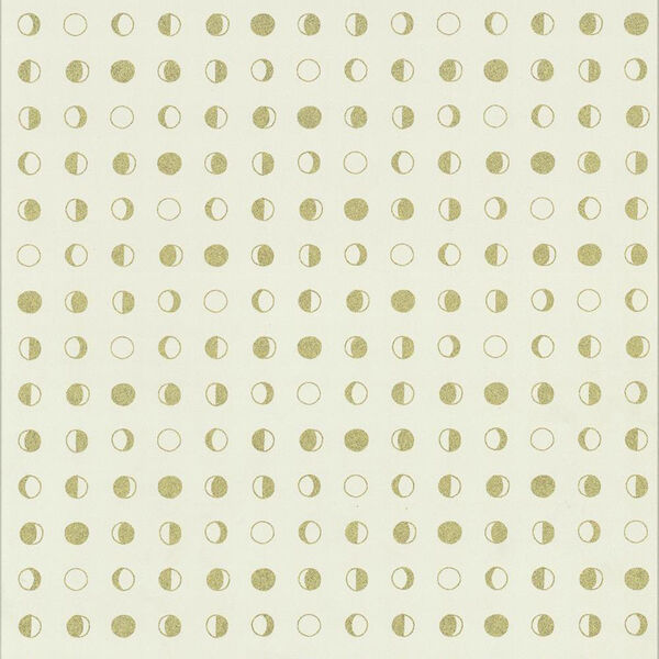 Culture Club Cream and Gold Circle Wallpaper, image 1