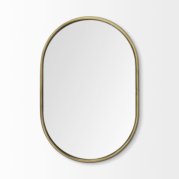 Sylvia I Gold Oval Wall Mirror, image 3