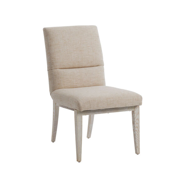Carmel Beige and White Palmero Upholstered Side Chair, image 1