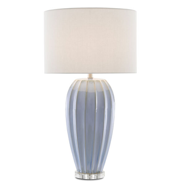 Bluestar Light Blue and Clear One-Light Table Lamp, image 2