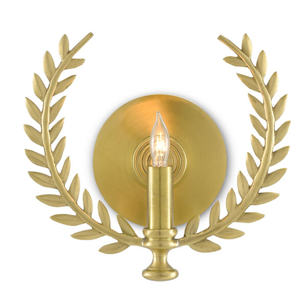 Lauritz Satin Brass One-Light Wall Sconce, image 1