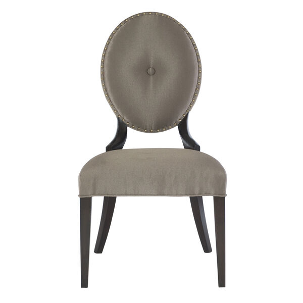 Jet Set Caviar Wood and Fabric 22-Inch Dining Chair, image 1