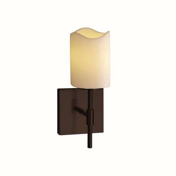CandleAria Union Dark Bronze and Cream LED Wall Sconce, image 1
