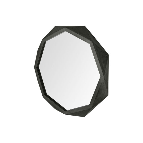 Aramis I Black Octagonal Wall Mirror, image 1
