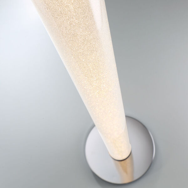 Quilla Chrome Diamond Acrylic LED Floor Lamp, image 2