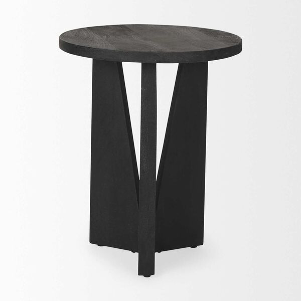 Mattius Black Wood Accent Table, image 4