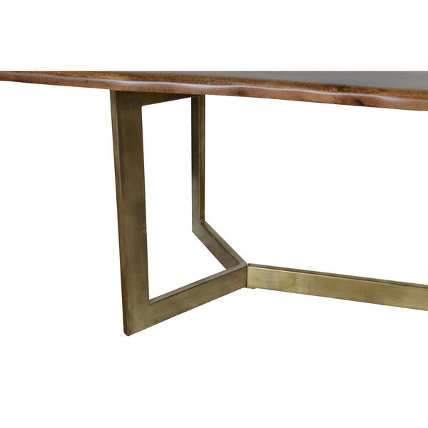 Kensie Medium Brown and Bronze Dining Table, image 5