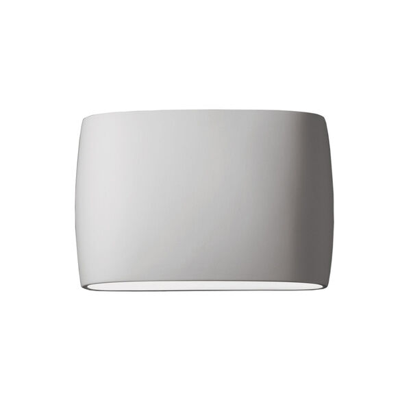 Ambiance Bisque Two-Light LED ADA Outdoor Ceramic Wide Oval Wall Sconce, image 1