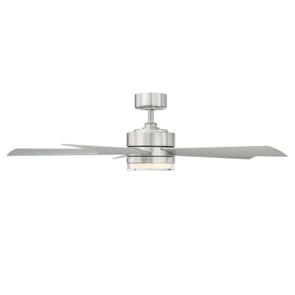 Wynd Stainless Steel 52-Inch 2700K LED Downrod Ceiling Fans, image 3