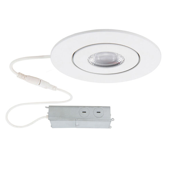 Lotos White Two-Inch LED Round Adjustable Recessed Light Kit, image 1