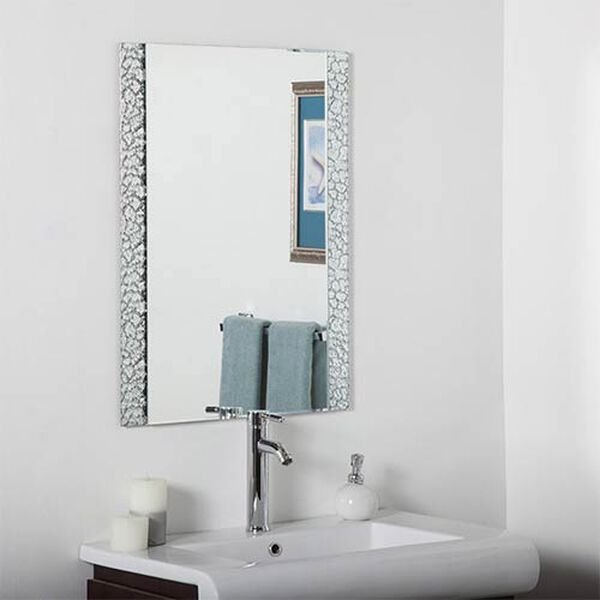 Rectangular Beveled Frameless Vanity Mirror, image 1