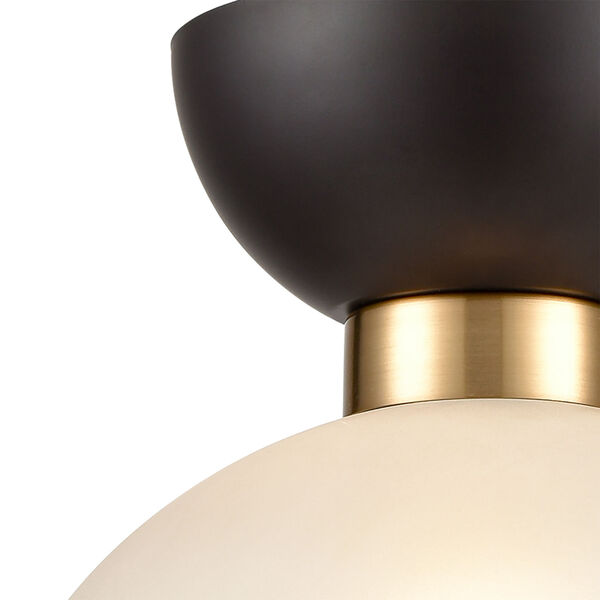 Softshot Oil Rubbed Bronze and Black One-Light Pendant, image 3
