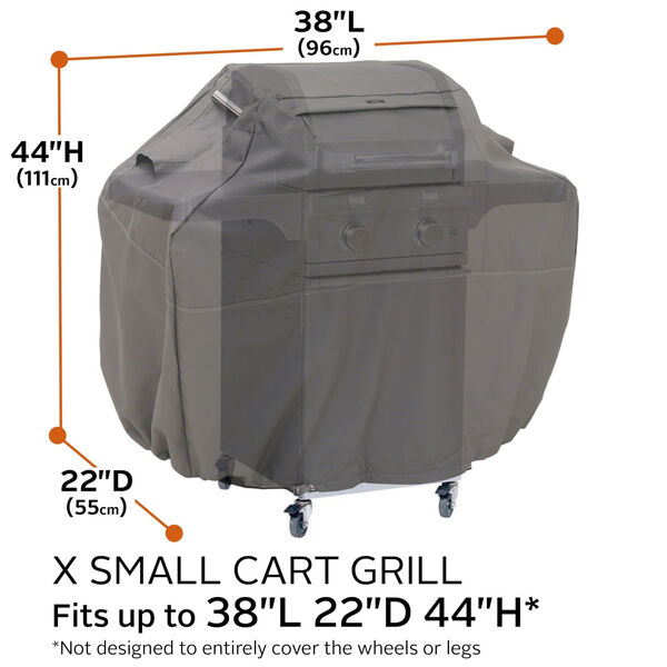 Maple Dark Taupe 38-Inch BBQ Grill Cover, image 4