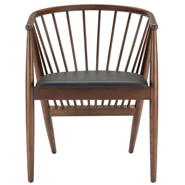Danson Walnut and Black Dining Chair, image 2