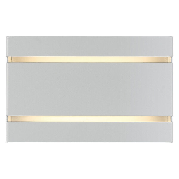La Vida Silver Outdoor Two-Light Intergrated LED Wall Mount, image 2