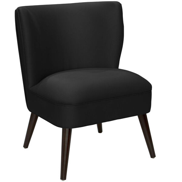Shantung Black 34-Inch Pleated Chair, image 1